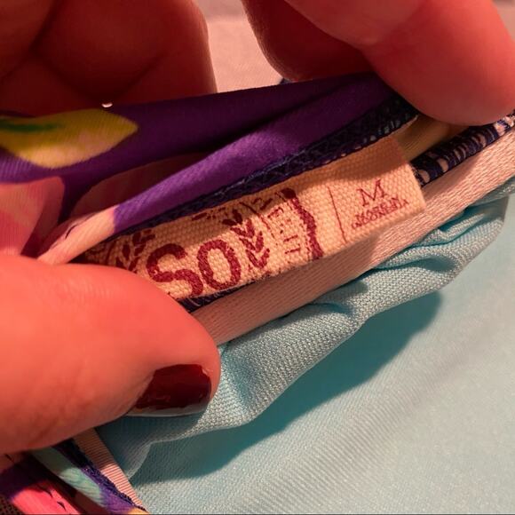 SO Floral Bandeau Bikini Top Juniors Size Medium - Picture 5 of 7